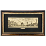 200333/27*55см Офорт черно-белый " Москва. Красная площадь" 