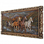 Панно из дерева "Кони" 106х56 см, фотография 1. Интернет-магазин ЛАВКА ПОДАРКОВ
