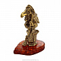 Статуэтка с янтарем "Баба Яга в ступе", фотография 1. Интернет-магазин ЛАВКА ПОДАРКОВ