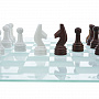 Шахматы стеклянные с каменными фигурами 47х47 см, фотография 3. Интернет-магазин ЛАВКА ПОДАРКОВ