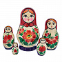 Матрешка Семеновская "Россиянка" 5 мест, фотография 3. Интернет-магазин ЛАВКА ПОДАРКОВ