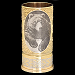 0030679/М Златоуст СТОПКА-ГИЛЬЗА "МЕДВЕДЬ" 3,4*6,7см