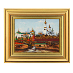 300284-НП картина Янтарная "БОЛЬШОЙ КРЕМЛЕВСКИЙ МОСТ"30*40 см