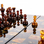 Шахматы с инкрустацией из янтаря и янтарными фигурами "Африка", фотография 14. Интернет-магазин ЛАВКА ПОДАРКОВ