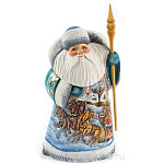 0011151/ВКТР-19см Скульптура из дерева "Дед Мороз" (тройка) 19см