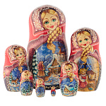 Матрешка "Серебряное копытце" 7 мест