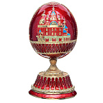 0023787 Традиции ФАБЕРЖЕ Сувенир ЯЙЦО пасх.муз. с каретой Е1102К-05