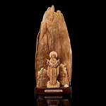 Скульптура из кости мамонта "Покров Пресвятой Богородицы"