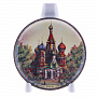 Сувенирная тарелка "Москва. Храм Василия Блаженного" 10 см, фотография 2. Интернет-магазин ЛАВКА ПОДАРКОВ
