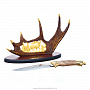 Подарочный набор с ножом и подставкой "Олень", фотография 6. Интернет-магазин ЛАВКА ПОДАРКОВ