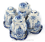 /Зол Гжель НАБОР для СПЕЦИЙ в золоте 5 предм, Авт.Алехин С.С.