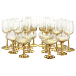   ГХСЗ НАБОР ФУЖЕРОВ 3 вида 6 персон 18шт 270/175/300мл ЗОЛОТОЙ ЛОТОС ПРЕЗЕНТ