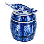 Икорница "Осетр". Гжель