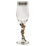 0068924/Э-М Бокал для шампанского "Цветы" 0704