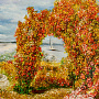 Янтарная картина "Пейзаж №1" 80х60 см, фотография 4. Интернет-магазин ЛАВКА ПОДАРКОВ