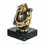 Бронзовая статуэтка "Кот с подковой", фотография 2. Интернет-магазин ЛАВКА ПОДАРКОВ