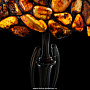 Настольная лампа из янтаря и бронзы. Высота 42 см, фотография 5. Интернет-магазин ЛАВКА ПОДАРКОВ