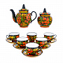 Чайный сервиз на 6 персон "Клубника". Хохлома, фотография 6. Интернет-магазин ЛАВКА ПОДАРКОВ