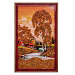 Картина янтарная "Пейзаж" 47х28 см