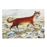 0032983/р22_13 МАГНИТ "Коты Румянцева: "Гуляние рыжего кота"