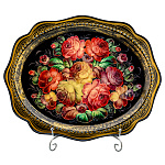 Поднос с авторской росписью 38х31 см