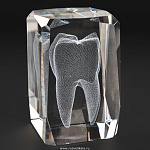  Лазерная графика Куб "ЗУБ" 5*8см