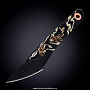 Нож сувенирный киридаши "KOI" black, фотография 2. Интернет-магазин ЛАВКА ПОДАРКОВ