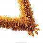 Колье-шарфик из бисера и янтаря "Мех", фотография 5. Интернет-магазин ЛАВКА ПОДАРКОВ