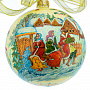 Новогодний елочный шар с росписью "Тройка", фотография 2. Интернет-магазин ЛАВКА ПОДАРКОВ