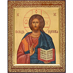 0016082/24*30см ИКОНА "Господь Вседержитель"сус.золото Авторская ручная роспись.