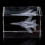 Лазерная графика. Куб "Самолет палубный истребитель"