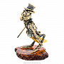 Статуэтка с янтарем "Кузнечик со скрипкой", фотография 3. Интернет-магазин ЛАВКА ПОДАРКОВ