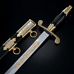 /ЗФ Златоуст Оружие сувенирное КОРТИК "Морской" золоч.с разд. (01298/01257)