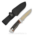 10533 Златоуст Оружие сувенирное НОЖ "Пеликан"  (кожа, алюм. зол)