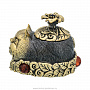 Статуэтка с янтарем "Кот в цветах", фотография 4. Интернет-магазин ЛАВКА ПОДАРКОВ