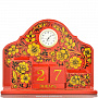 Письменный прибор "Лидер" календарь с часами, фотография 1. Интернет-магазин ЛАВКА ПОДАРКОВ