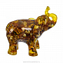 Статуэтка из янтаря "Слон", фотография 1. Интернет-магазин ЛАВКА ПОДАРКОВ