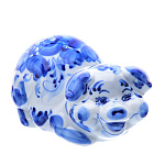  Гжель Скульптура "Свинка" 