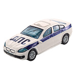 -0,75л Фарфор ШТОФ "Автомобиль BMW седан ДПС" в цвете и  золоте 0,75л 