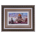 0072662 КАРТИНА НА ПЕРЛАМУТРЕ "САНКТ-ПЕТЕРБУРГ.ИСАКИЕВСКИЙ СОБОР" 40*30 см