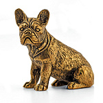 0025787 Бронза Статуэтка "ФР.БУЛЬДОГ" 4*3,5см  (95394)