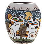  Керамика ВАЗА Закат"КОТЫ НА СЕРОМ"