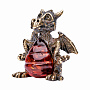 Статуэтка с янтарем "Дракон пузатик", фотография 1. Интернет-магазин ЛАВКА ПОДАРКОВ