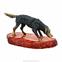 Статуэтка с янтарем "Охотничья собака", фотография 3. Интернет-магазин ЛАВКА ПОДАРКОВ