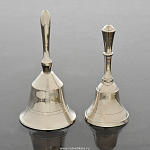 0017818/№2 Бронза КОЛОКОЛЬЧИК никелиров."Классический" с ручкой в ассортименте