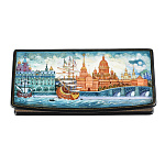 0061350 Лаковая миниатюра Шкатулка "Санкт-Петербург" 17*8*3   937