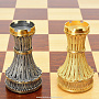 Эксклюзивные шахматы деревянные с серебрянными фигурами, фотография 8. Интернет-магазин ЛАВКА ПОДАРКОВ