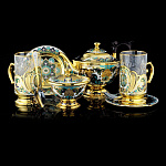 0037131 Златоуст СЕРВИЗ для чая "ДУШЕВНАЯ БЕСЕДА" на 2 персоны с чайником