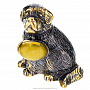 Сувенир с янтарем "Собака сенбернар", фотография 1. Интернет-магазин ЛАВКА ПОДАРКОВ