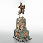 0021580 Бронза Скульптура "Александр Невский"(с барельефами) патиниров.